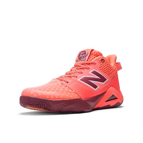 New Balance Women's Coco CG2 Tennis Shoe, Urgent Red/Monarch Burgundy/Gum Rubber 0, 6 M