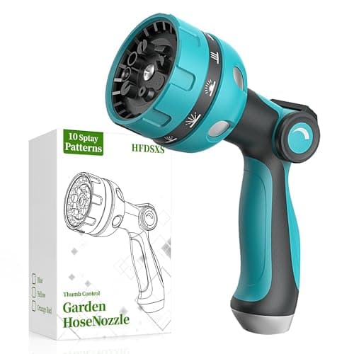 HFDSXS Garden Hose Nozzle Heavy Duty, Water Hose Sprayer Nozzle for Outdoor