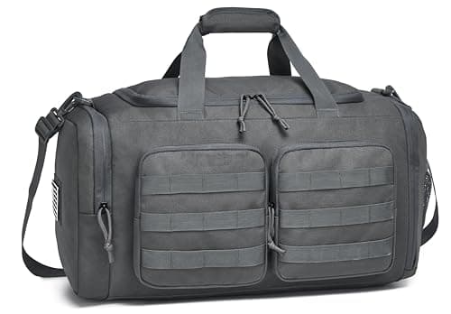Wotony Tactical Duffle Bag for Men, Duffle Bag for Gym, Travel - Military Weekender Workout Molle Bag (Dark gray, 50L)