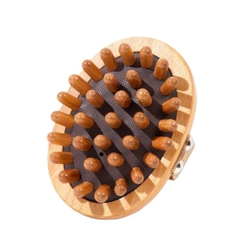 TIKMNO Wooden Massage Comb, Body Scalp, Gua sha Massage Tool- Natural Wooden Comb for Relaxation and Hair Health Massage Brush for Circulation and Stress Relief, Trigger Point Massage Tool.