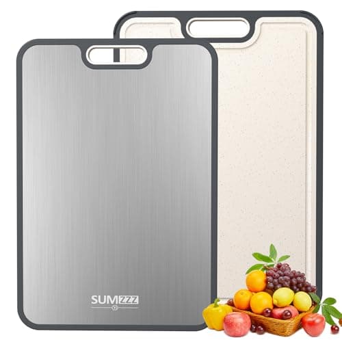 Titanium Cutting Board for Kitchen, Pure Titanium/PP, Size 16”×11”