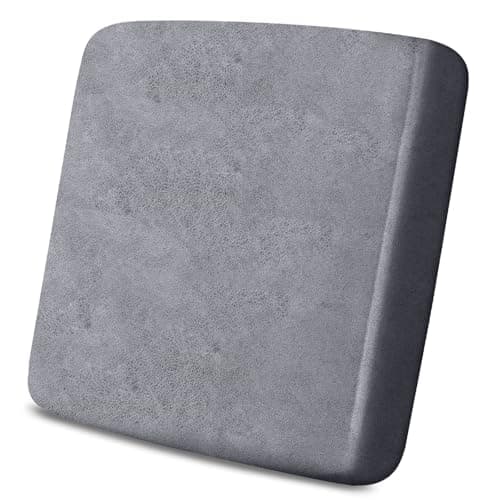 molasofa Leather Look Couch Cushion Covers, Stretch Sofa Cushion Covers for Sectional Armchair Loveseat Protector,Replacement Seat Cushion Slipcovers, Machine Washable (1 Cushion Armchair, Light Grey)