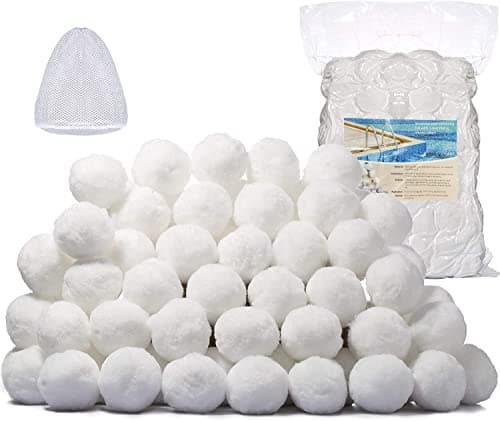 NianYI 3.1 lbs Pool Filter Balls for Sand Filter Pump,Reusable Eco-Friendly Filter Media for Swimming Pool Sand Filters (Equals 100 lbs Pool Filter Sand) Suitable for All Sand Filter Systems