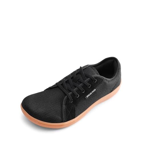 DREAM PAIRS Women's Barefoot Walking Wide Toe Box Zero Drop Minimalist Sneakers Non Slip Breathable Comfortable Lightweight Walking Shoes,Size 11W,Black/Brown,SDWS2401W-W