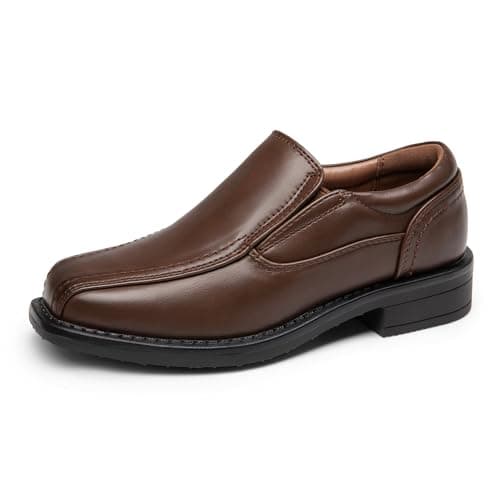Bruno Marc Boy's SBOX225K Dress Shoes Slip-On Loafer Wedding Shoes, Dark/Brown, Size 11 Little_Kid