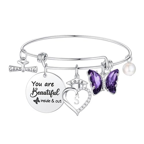 Yesteel Graduation Gifts for Women Her 2026, Class Of 2026 Inspirational Graduation Bracelet S Jewelry High School College Senior Grad Gifts for Women Her best Friends Sister Grad Present