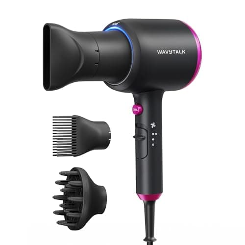 Wavytalk Blown Away Ionic Hair Dryer with Diffuser for Curly Hair