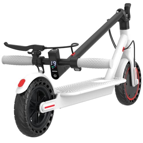 Roinside Scooter for Kids- 8.5" Solid Tires/350W Motor, 19 MPH Digital Display, up to 21Miles Long-Range Commuting Folding E-Scooter with Dual Braking System, App