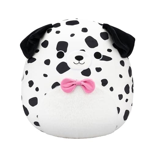Squishmallows Original 20in Dustin The Dalmatian with Bowtie – Official Jazwares Plush (Jumbo)