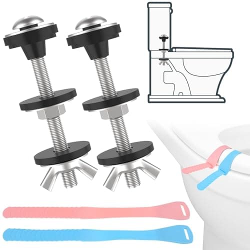 2 Pcs Universal Toilet Tank to Bowl Bolts Kit, Heavy-Duty Stainless Steel