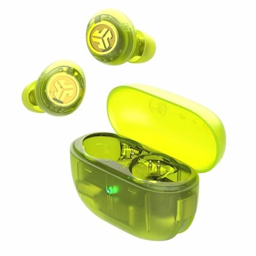 JLab Go Pop ANC True Wireless Earbuds with Dual Connect, Neon Green