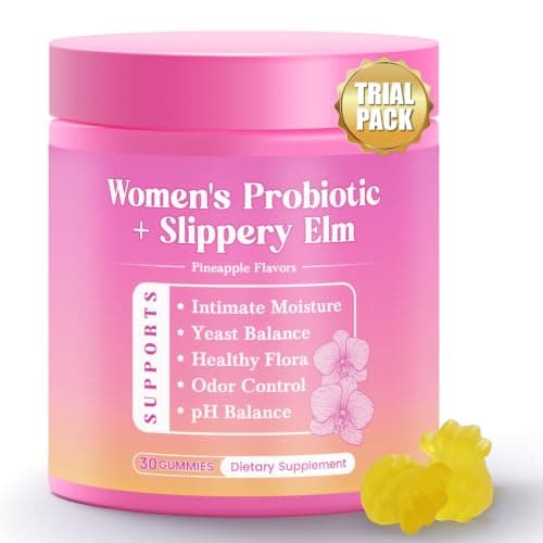 Yooloks Her Juicy Feminine Probiotics Gummies, Premium Feminine Balance Gummies with Slippery Elm for Women's pH Balance, Healthy Odor, Flora and Immune Support – 30-Day Supply