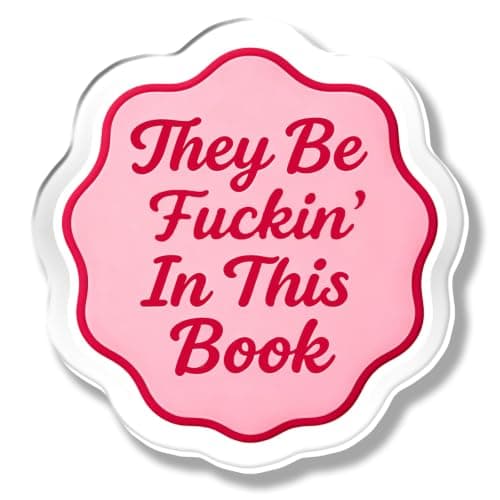 TPLUSHT Spicy Book Lovers Phone Grip Funny Acrylic Expanding Cell Phone Stand Holder for Romance Readers, Cute Bookish Novelty Media Grip and Adhesive Finger Stand for Smartphones and Tablets, Pink