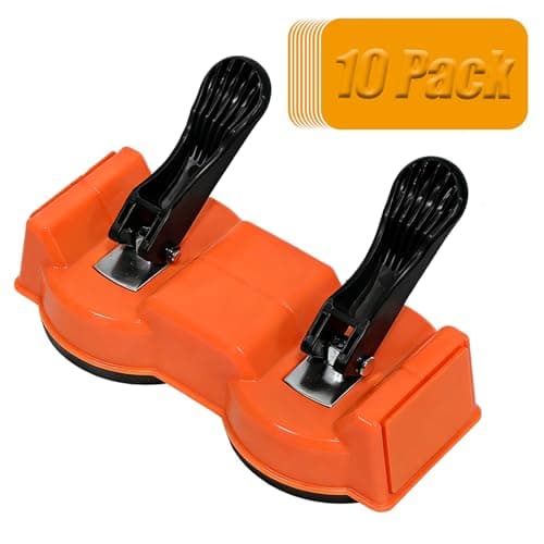 Floor Gap Fixer Tool with Dual Vacuum Suction Cup & 10 PCS Sticky Pads, Plank Grabber for Laminate Vinyl Flooring Gap Repair, Wood Flooring Installation Kit for Filling Floor Gaps