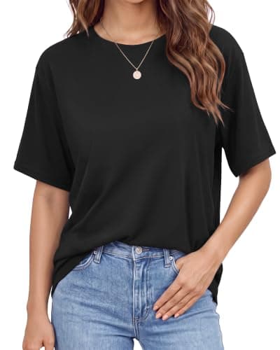 Stelle Womens Oversized Tee Shirts Loose Fit Buttery Soft Tshirt Casual Top