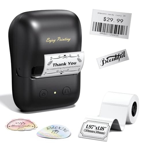 TATTMUSE Label Maker, A421 Sticker Printer