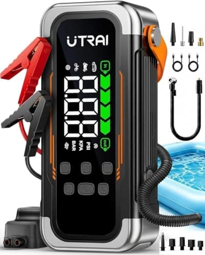 UTRAI 8000A Jump Starter with Air Compressor 150PSI & Air Blower, 30W USB C