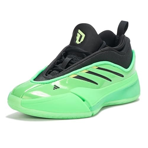 Adidas Unisex-Adult Dame 9 Basketball, Screaming Green/Black/Pulse Lime, 5