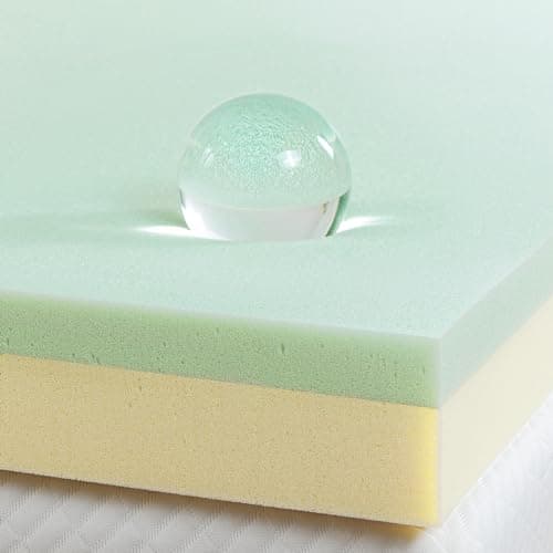Zinus Green Tea Memory Foam Mattress Toppers, Twin (AZ-GTFT-300T)