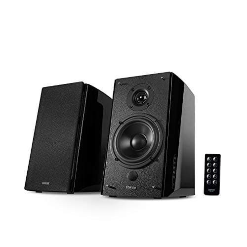 Edifier R2000DB Powered Bluetooth Bookshelf Speakers - Near-Field Studio Monitors - Optical Input - 120 Watts RMS (Black)