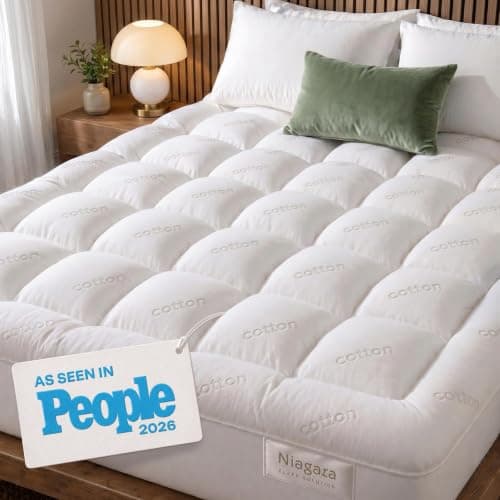 Niagara Sleep Solution 100% Cotton Top Cooling Mattress Topper - Queen Size