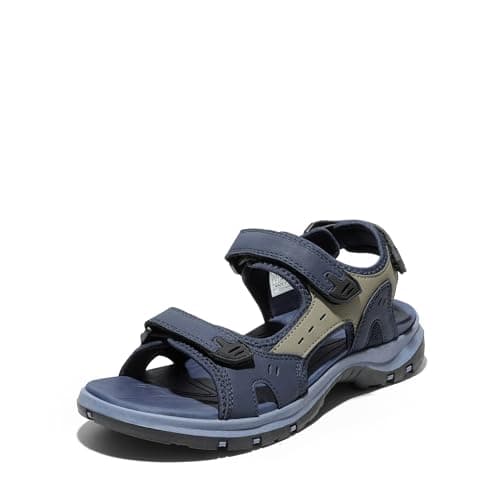 DREAM PAIRS Women's Walking Sport Athletic Sandals Comfort Open Toe Casual Outdoor Hiking Summer Shoes,Size 7,Navy,SDSA2401W