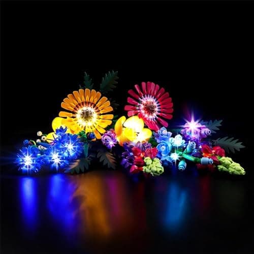 Mililier LED Light for Lego Wildflower Bouquet 10313 Set,Design and Configuration Compatible with Model 10313 (LED Light Only, Not Building Block Kit)