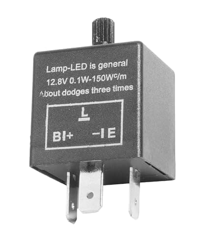ILBVWQY LED Flasher Relay,Car Accessories Universal 3 Pin Turn Signal Flasher Relay,Automotive Electronic Flashers,Suitable for All Kinds of Motorcycles,Cars,Trucks Turn Signal 3-pin Setting