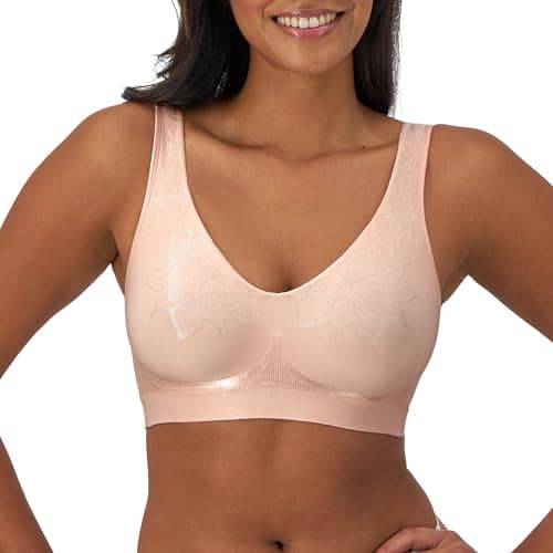 Bali womens Comfort Revolution Comfortflex Fit Wireless Df3484 Bra, Light Buff Aztec, Large US