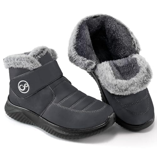 Reimferce Women Snow Boots Waterproof: Fur Lined Warm Winter Boots for Women- Comfortable Non Slip Outdoor Walking Booties