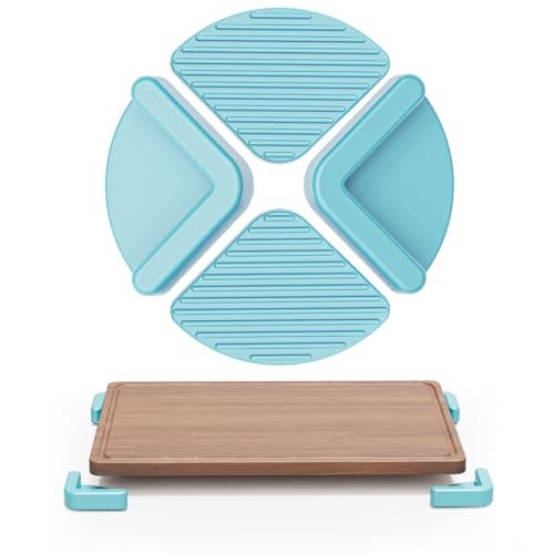 Silicone Non-Slip Feet for Titanium Cutting boards, Non-Slip Rubber Cutting Board Feet,Durable Anti-Slip Cutting Board Pads for Wooden & Plastic Boards (Blue)