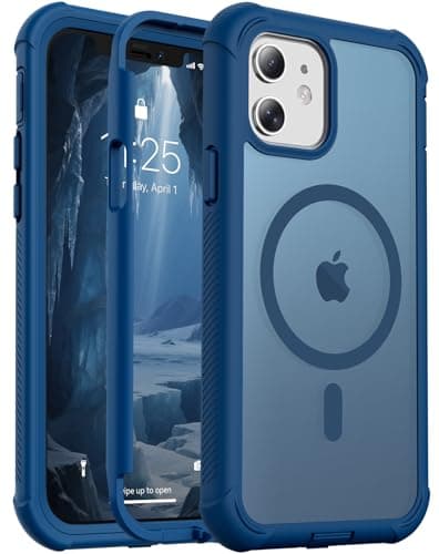 jaroco Magnetic for iPhone 12/12 Pro Case Heavy Duty Protection Deep Blue