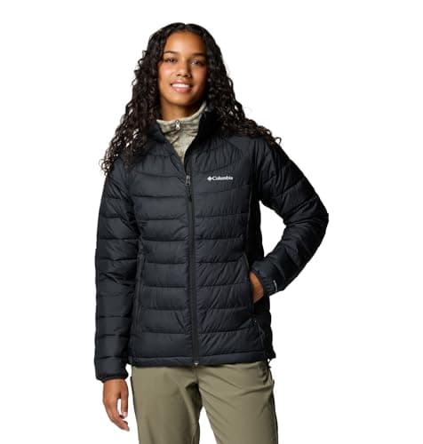 Columbia Womens Powder Lite II Full Zip Jacket, Black, X-Large