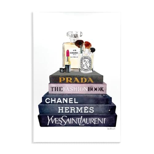 'Glam Fashion Book Set With Makeup'| Wall Plaque Art