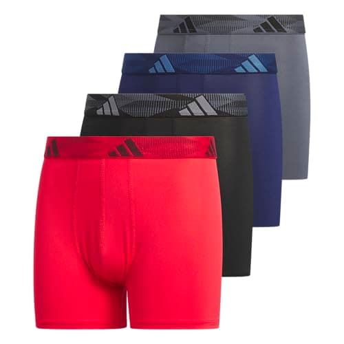 adidas Youth Microfiber Boxer Brief (Multipack) Athletic Underwear for Kids Boys