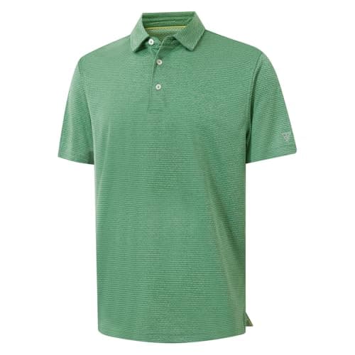 M MAELREG Mens Polo Shirt Comfortable Performance for Sports Casual UPF 30+ Sun Protection Mens Polo Shirts Short Sleeve Light Green