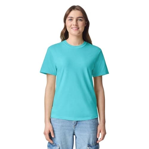 Comfort Colors Adult Short Sleeve Tee, Style G1717, Lagoon Blue (1-pack), 4X-Large