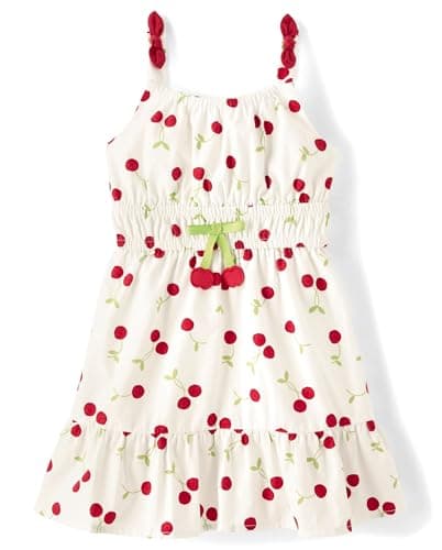 Gymboree,Girls,and Toddler Sleeveless Dresses,12-18 Months,White Cherries