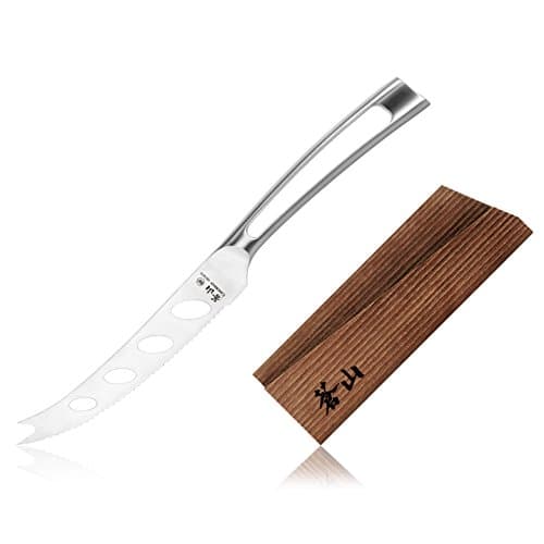 Cangshan TN1 Series 1021882 Swedish 14C28N Steel Forged 5-Inch Tomato/Cheese Knife and Wood Sheath Set
