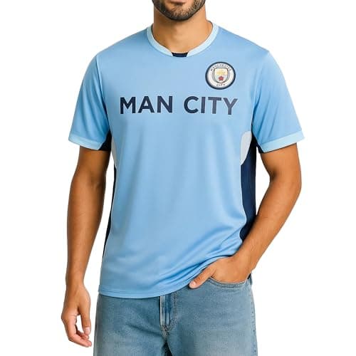 Manchester City F.C. Stadium Class Jersey (Small, Man City Wordmark)