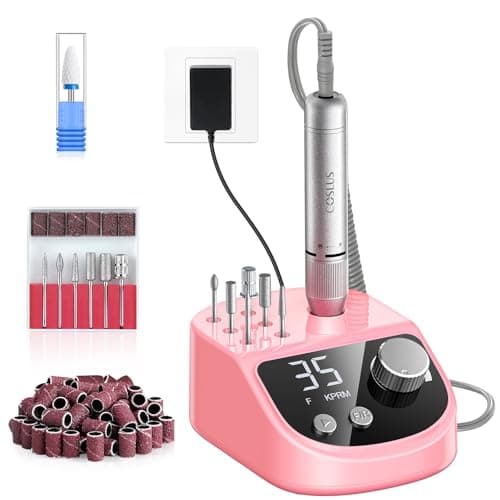 COSLUS E50 Professional Electric Nail Drill File with Upgraded Steady Power