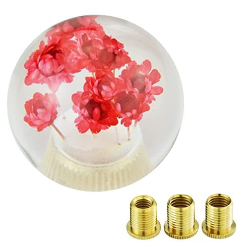 Arenbel Flower Car Gear Shifter Crystal Ball Shift Knob