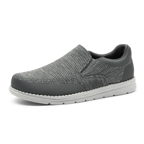 Bruno Marc Men's Slip-on Loafers Casual Lightweight Stretch Shoes,Size 12,Dark Grey,BMUMLS2520