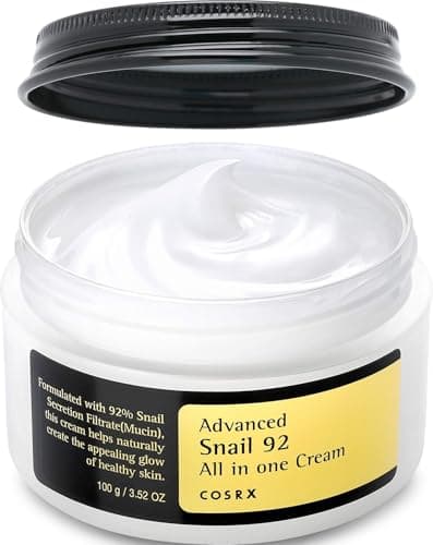 COSRX Snail Mucin 92% Face Moisturizer for Soft & Glowy Skin, 3.52 oz.