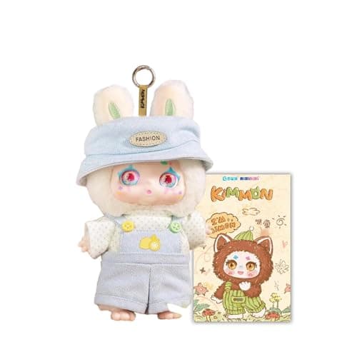 CALEMBOU Vinyl Plush Blind Box, Kimmon Mimon Series Plush Keychain Stuffed Blind Box, Kawaii 1 of 6 Possible Mystery Collectible Toys Cute Soft Animals Charm Birthday Gifts