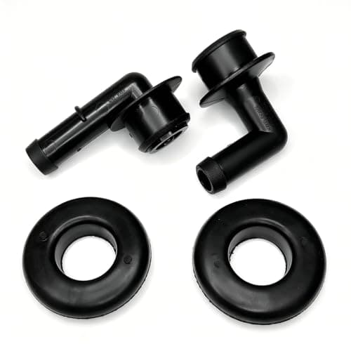 KoiLuvGo 53013360AA PCV CCV Vent Valve Elbows Grommet and Crankcase Vent Tube Breather Hose Kit, Compatible with Jeep Grand Cherokee 4.0L 2000-2004, Pressure Regulator Valve Elbow Kit (2PCS)