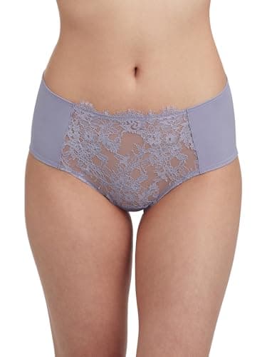 Skarlett Blue Women's Entice Full Coverage Lace Brief 378143, LAVENDER DUSK, L