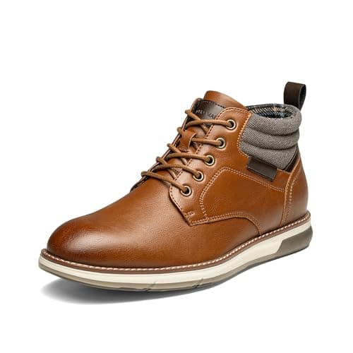Bruno Marc Men's Chukka Boots - Classic Comfort,Size 8,Brown,BMUMAB2516