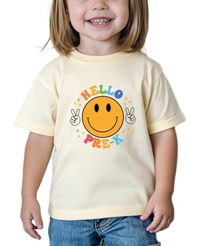 ArtJaroz First Day of Pre-K Shirt 1st Day of PreK Shirts Girls Kids 3-4T