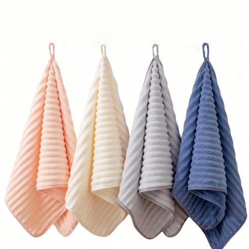 LMMINBZ 4PCS Microfiber Hand Towels for Bathroom Christmas Decorations Quick Dry Small Towel Set Bathroom Kitchen 14 x29.6inch